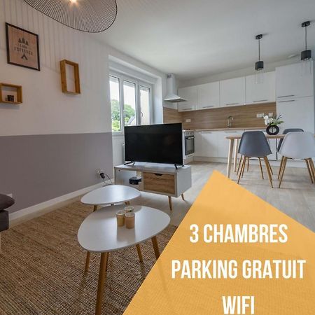 Appartement 3 Chambres - Parking - Wifi - Buanderie - Jardin Brest Buitenkant foto
